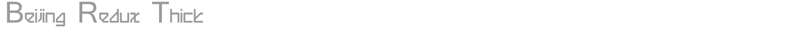 Beijing Redux Thick font preview